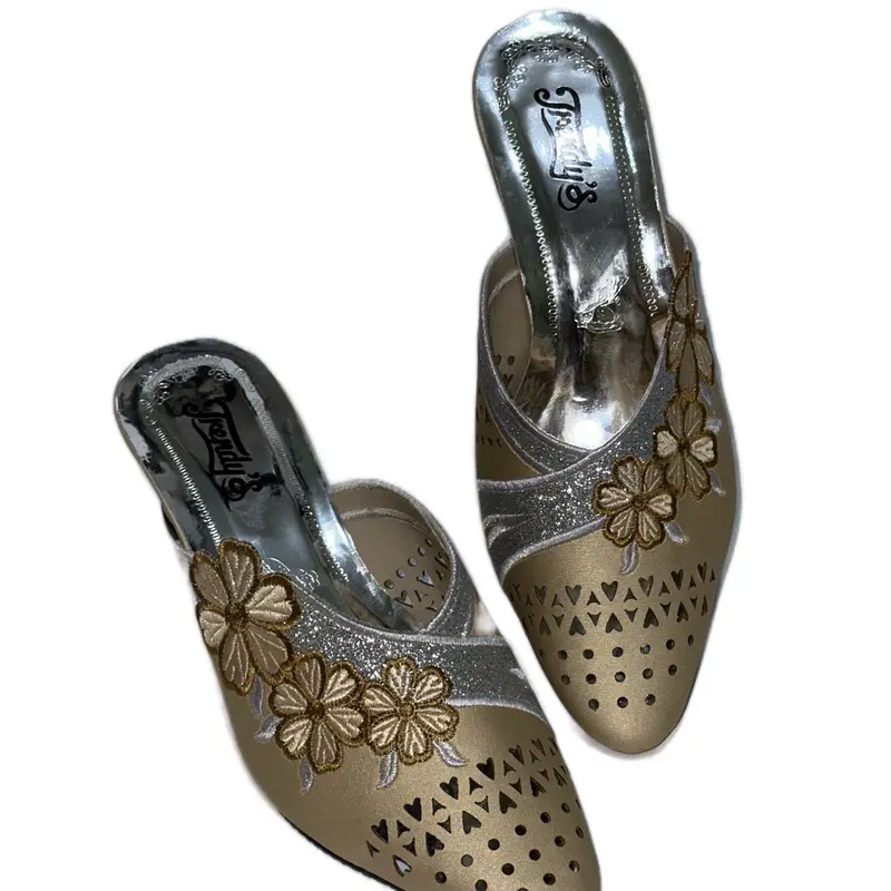 Sandal Hak DMN-04 Wanita Simpel dan Elegan Ukuran 37-42 - Heels High Karet Pesta Shoes Sendal Kaca 4