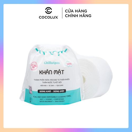 Khăn mặt khô Chillwipes Facial Hand Disposable Cleansing Towel 80 khăn - Cocolux