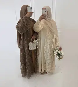 Janvi Abaya Set Raya Collection 2026 Embroidery Lace Ultra Premium dengan Desain Elegan dan Kualitas Terbaik