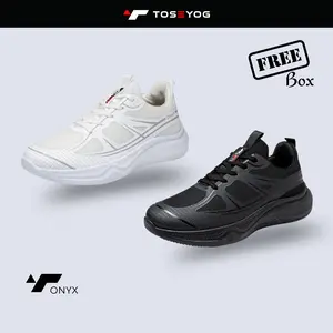 Toseyog 047 ONYX! Sepatu Unisex Keren! Sepatu! Sepatu onyx! Sepatu! Mantul! Shoes Running Hitam Casual Karet Pria Sneakers Sport Kasual Olahraga