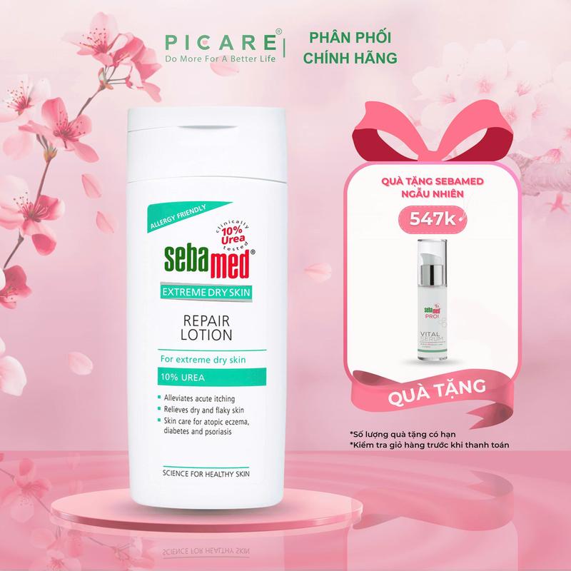 Sữa Dưỡng Thể Dưỡng Ẩm, Giảm Khô Ngứa, Bong Tróc Cho Da Khô Viêm Da Cơ Địa Sebamed Extreme Dry Skin Repair Lotion 200ml Dưỡng Da Body Dưỡng Body Nữ Women Làm Đẹp Da