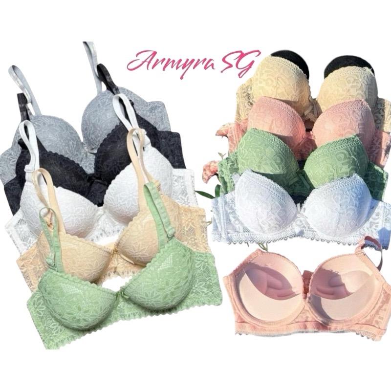 FORM NHỎ-QUẢ NHỎ-CẨN TĂNG SIZE COMBO 3 ÁO Lót Nữ Ren - Không Gọng Mút Mềm Mỏng 2.5CM Women Bra Cup Quai