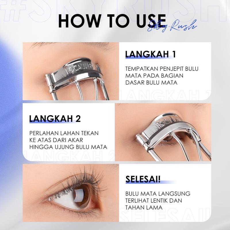 FOCALLURE Eyelash Curler Lasting Curl Portable Makeup Tools - Penjepit Bulu Mata 5