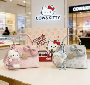 COW KITTY Hello Kitty Tas Tangan Elegan - Dua Varian Warna Pastel