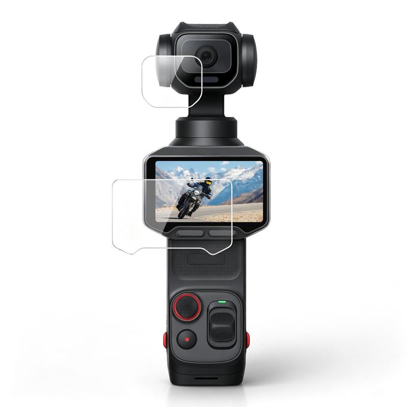 For Insta360 Luna Pro PULUZ 9H 2.5D HD Tempered Glass Lens Protector + Screen Film (Transparent)