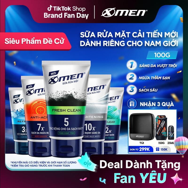 Sữa rửa mặt X-Men 100g đa tác dụng sữa  rửa nam