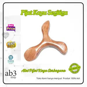 ALAT PIJAT KAYU TERAPI REFLEKSI TRADISIONAL SEGITIGA KAKI PUNGGUNG KEPALA MULTIFUNGSI Tubuh Pijit