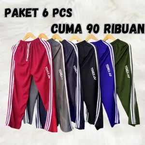 Banting Harga!!!Paket Celana training panjang 6 pcs//Celana panjang pria wanita unisex//Celana panjang dewasa Pakaian Sport