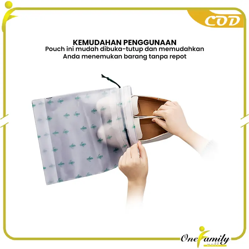 [COD] OFM Paket Hemat 3PCS C33 Travel Pouch Kaktus Organizer Bag Tempat Penyimpanan Serbaguna 5
