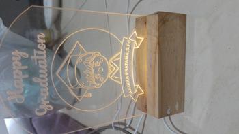 Product Review of Lampu hias ukiran akrilik untuk hadiah, kado, pernikahan, wisuda, lamaran, dan ulang tahun White from H**i 0