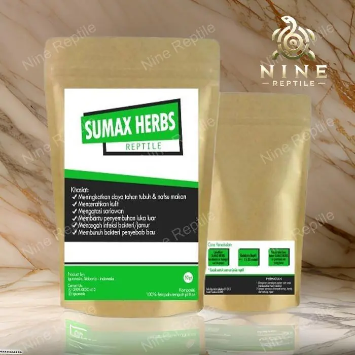 Sumax Herbs Reptile Suplemen Herbal Alami untuk Semua Jenis Reptil | Menambah Nafsu Makan & Daya Tahan