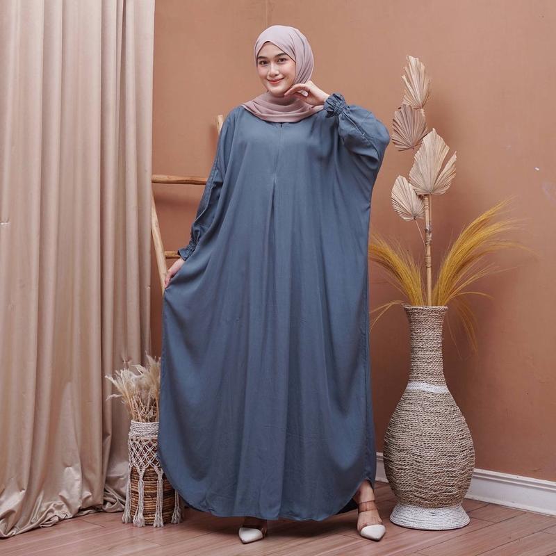 Gamis Kaftan Jumbo Gogo Sakdres Kaftan Jumbo Rayon Panjang 9