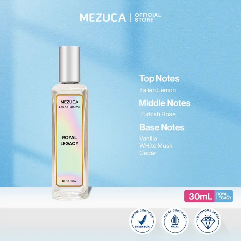 [Dapat 3 Botol] Parfum Mezuca Royal Series 30mL Free Box EDP  Wangi Awet Tahan Lama Unisex Pria Wanita 7