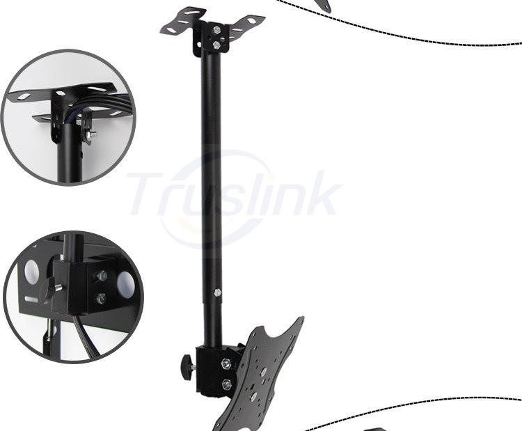 【SG Seller】Truslink Adjustable Ceiling TV Mount 15° Tilt & 360° Rotating Bracket Plasma LCD LED Monitor Flat Panel Displays Smart TV Flat Panel TV Ceiling Mount Bracket for most 17 -42  TV Flat Panel Displays LED TV With VESA Up To 200X200mm --  DJ01-1 3