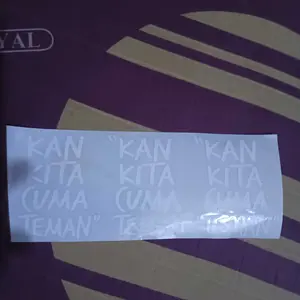 Stiker Hologram Kan Kita Cuman Teman Cutting Variasi Motor Viral Keren Bukan Sticker Printcut | Stiker Reflectif Tinggal Tempel
