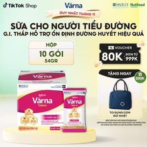 Sữa Bột Cho Người Tiểu Đường Varna Diabetes - Hộp 450 G (10 Gói X 45 G) GI Thấp Ổn Định Đường Huyết