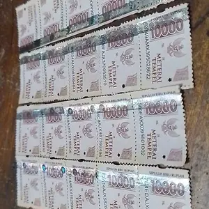 Paket 10 dan 20 pcs materai 10000 Asli Original Kebutuhan Kantor Stationery