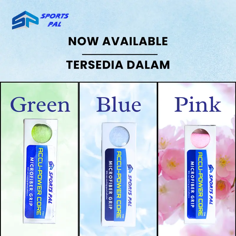 Sportspal Microfiber Grip Badminton | ACCU-POWER GRIP | Grip Handuk | Grip Racket | 100% Microfiber Murni 4