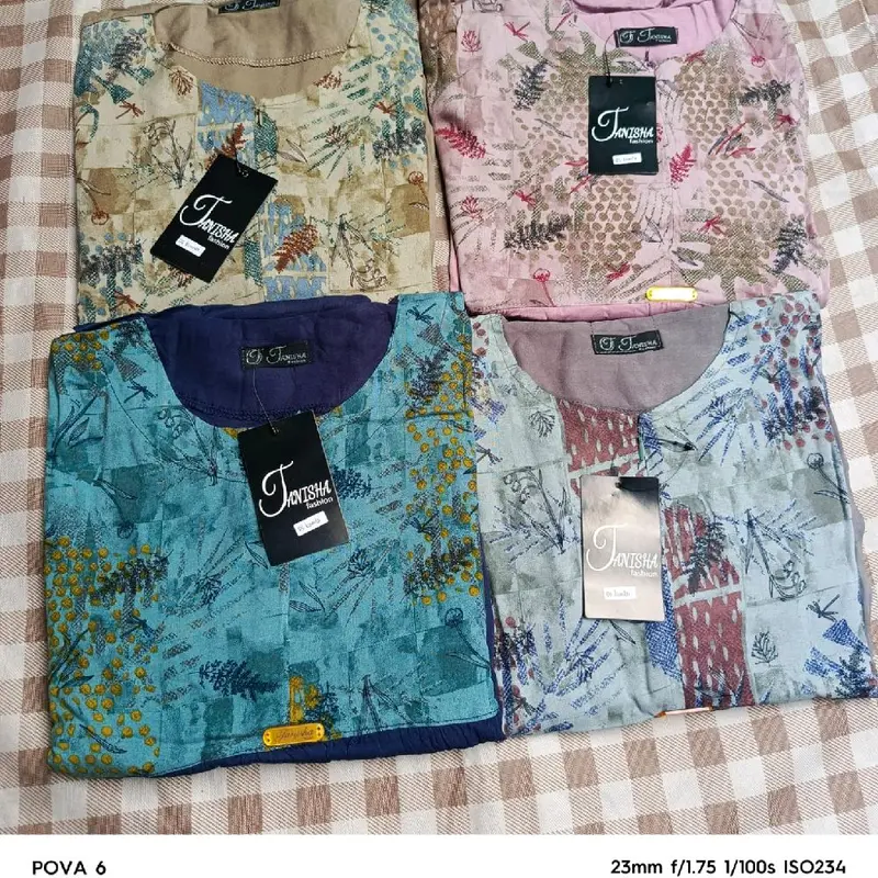 Daster 3/4 motif dada rayon premium by Tanisah 1