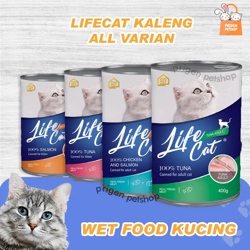 Lifecat Kaleng 400Gr - Makanan Basah Kucing - Wet Food Kucing 0