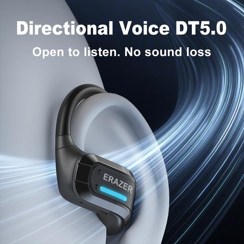 ERAZER X8 TWS Transformer Earphone Bluetooth 5.4 Headset Wireless Gaming Open Ear Henset Earhook HIFI OWS Transformers Headset Mechanical Design Noise Reduction Low Latency Music Olahraga Panggilan HD Headphone Dengan Mikrofon Gaming Stereo Bass 9