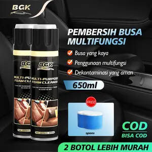 【Eksklusif】BGK Pembersih Interior Mobil/Pembersih Busa Multifungsi/Foamcleaner Interior Pembersih Kepala Sikat/Busa Kaya Dan Daya Pembersih Kuat 650ml/Boto