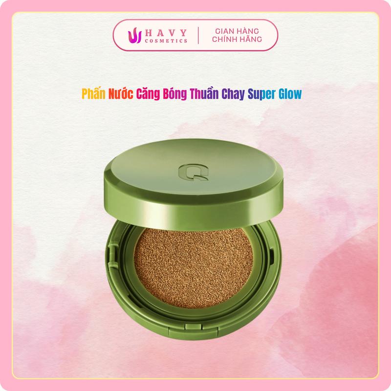 Phấn Nước Căng Bóng GLAMRR Q VEGAN SUPER GLOW CUSHION SPF50+ PA++++ Trang Điểm Mỹ Phẩm Cosmetic Nữ