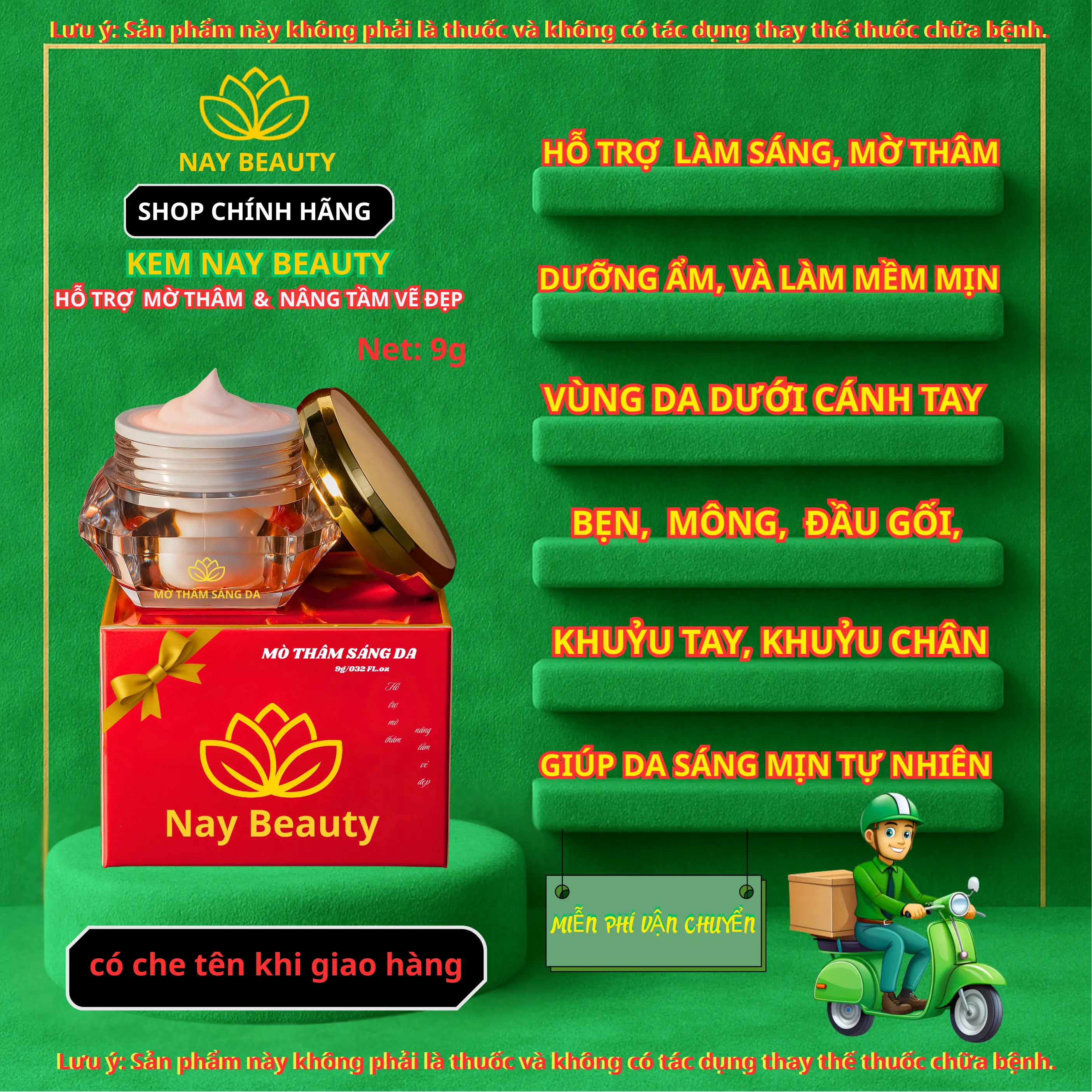 Kem dưỡng Nay Beauty 9g – Dưỡng ẩm & làm da tươi sáng tự nhiên - Skincare
