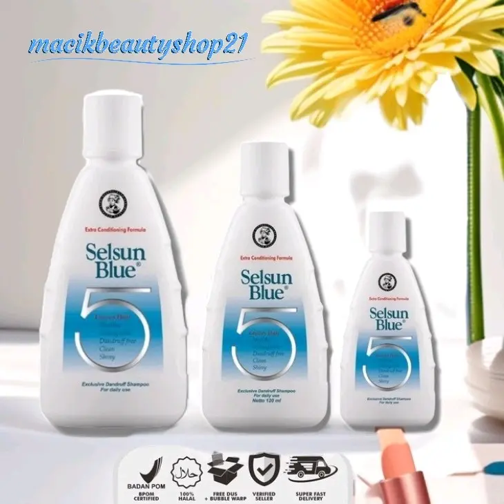 SELSUN Blue Five 5 200ml - 120ml - 50ml Shampoo Anti Ketombe
