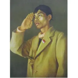 Tergacor Hiasan Dinding JENDRAL SUDIRMAN Ukuran JUMBO 100×70cm/Poster Cetak/Lukisan Cetak/TANPA BINGKAI/HJS001 Terbaik