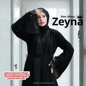 NEW ( ZEINA ABAYA ) black remaja by zainab collection