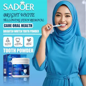 Teeth Whitening Powder Penghilang Karang Kuning Permanen 100% original Menghilangkan Noda   Bubuk 50g mengurangi noda pada pemutih gigi pasta  gigi  sensitif