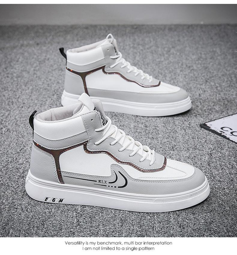 Product Introduction of Autumn and Winter 2023 Men's High top Board Shoes Air Force One Korean Fashion Student Casual Sneakers AJ Fashion Men's Shoes 18