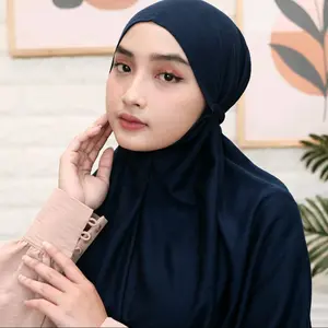 TERMURAH !!! Intan Hijab Bergo "XL"Instan Daily  // Kerudung Menutup dada Intan Hijab Premium // Kaos TC Premium // Ukuran XL