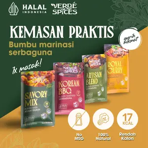 Verde Spices Healthy Dry Rub Bumbu Marinasi Ayam Sehat BBQ Rempah Serba Guna Rendah Kalori Tanpa MSG