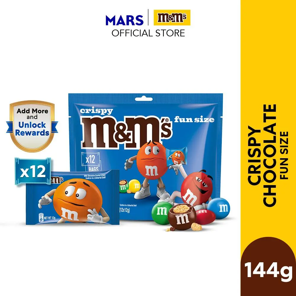 M&M'S Crispy Funsize 144g (12x12g)  / Chocolate / Sweets / Gift
