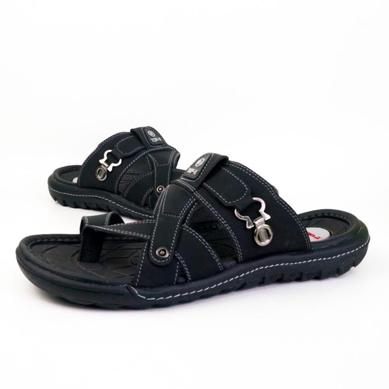 Sandal Pria Sandal Jepit Slop Pria Kulit Premium Sendal Cowok Dewasa Import Terlaris 2024 5