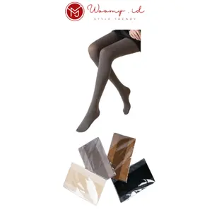 Woomy KK437 Stocking Pantyhouse Celana Sheleg Kaos Kaki Stoking Wanita Kulit Transparant Sepinggang
