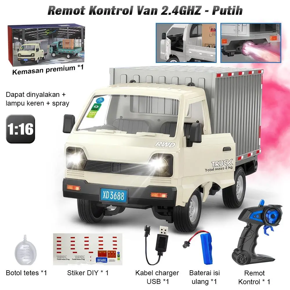 Cargotrucks Putih-2.4GHz-Spray