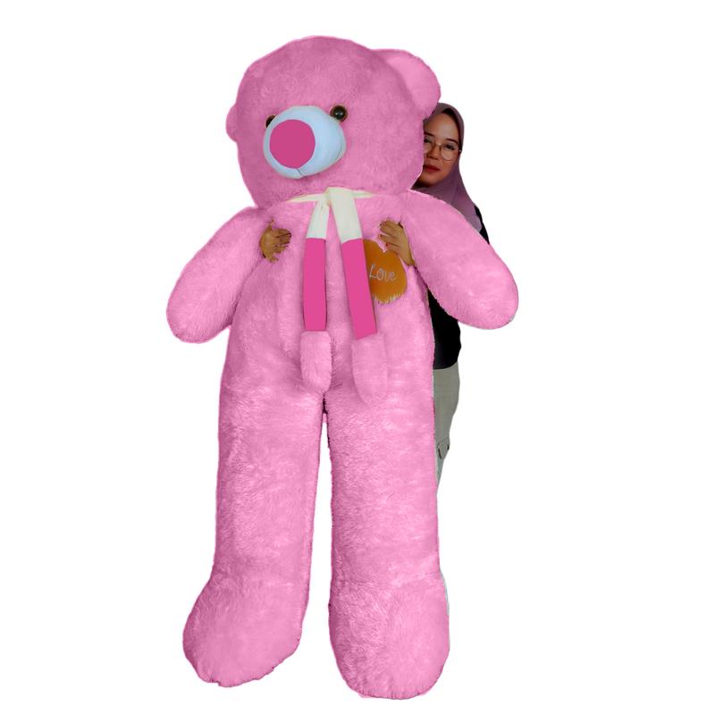 Boneka Teddy Bear Beruang Besar super Jumbo 1.6 Meter Lucu Lembut Cocok Untuk kado Toys Set Hadiah Beraneka warna Dolls 4