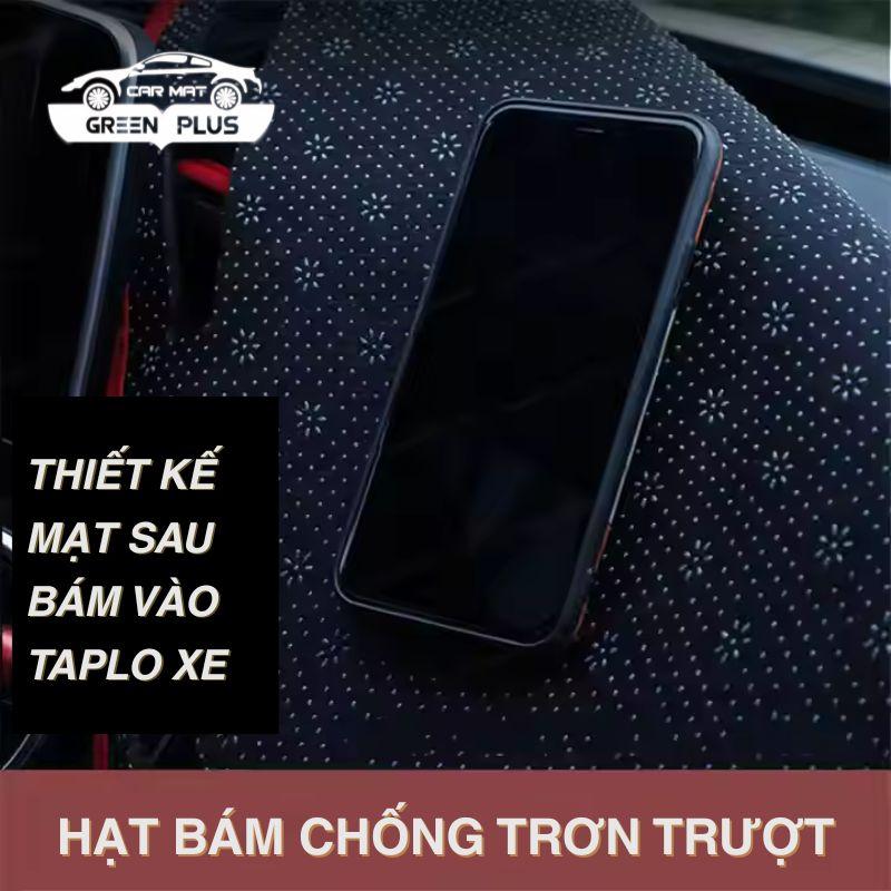 Thảm Taplo Ô Tô Hyundai i10, Accent, Elantra, Creta, Tucson, Santafe Da Vân Cacbon, Nhung Lông Cừu 2
