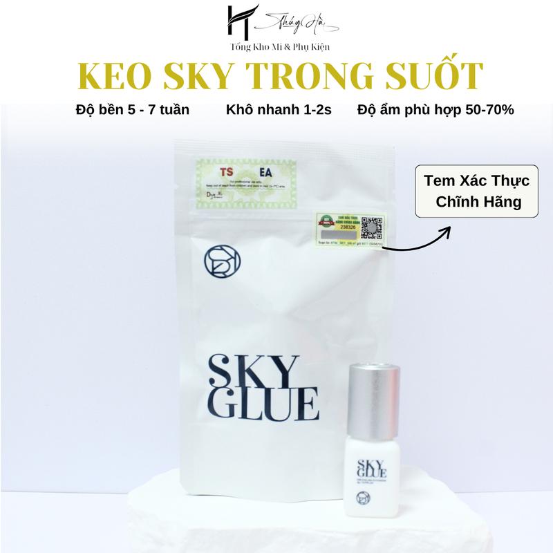 Keo nối mi sky TS trong suốt, không màu chính hãng 5ml, keo trong suốt, SK Glue 5g - Dụng Cụ Nối Mi Thúy Hà Nữ Women Nữ