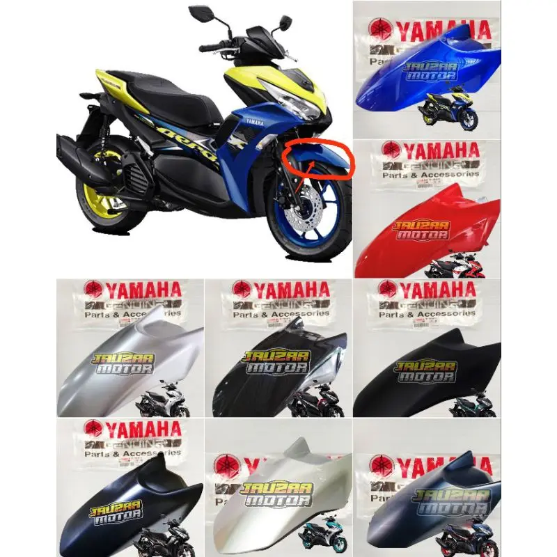 SPAKBOR DEPAN FENDER FRONT ALL NEW AEROX CONNECTED BBP 2020 2023 ORIGINAL YAMAHA B65-F1556 0