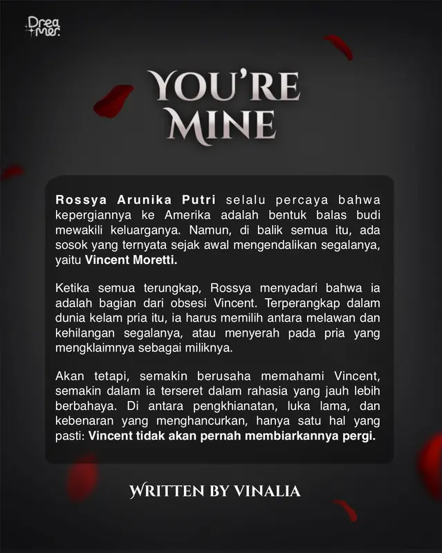 Buku Novel You're Mine - Dreamerbooks - Bumi Fiksi