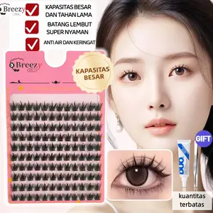 BreezyBulu Mata Wanita Berkualitas Tinggi Banyak Pilihan Bikin Mata Lebih Besar Cocok untuk Berbagai Acara Mudah Dipakai Tidak Merusak Bulu Mata Asli Hasil Lentik dan Riasan Sempurna Lengkap Lem dan Pinset Presisi Eyelash Bulumata