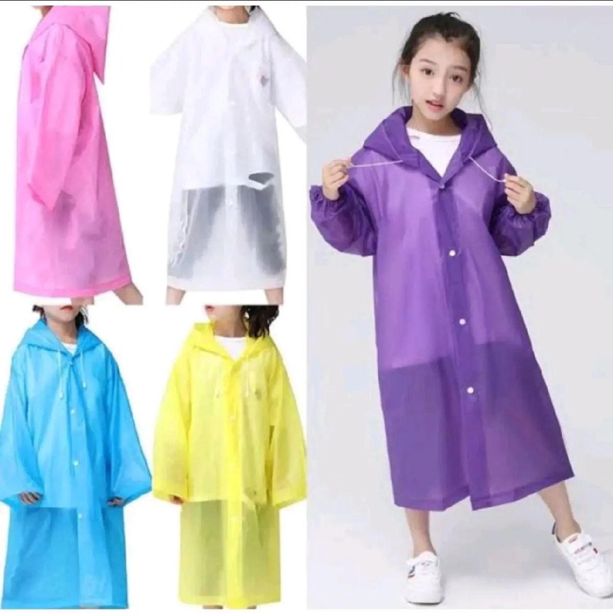 Jas Hujan Anak Jas Hujan EVA Jas Hujan Fashion Jas Hujan Raincoat Waterproof Pvc