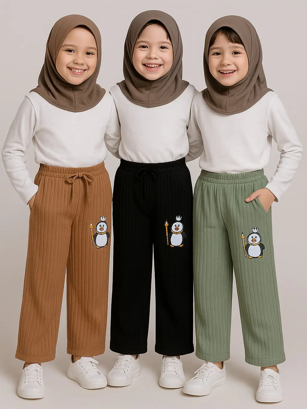 CELANA KULOT ANAK PEREMPUAN MIXUE BAHAN KNIT HORNET USIA 5-12 TAHUN TERLARIS Fashion