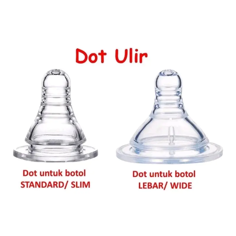 1pc Dot Bayi Botol Susu Leher Slimneck standar 1
