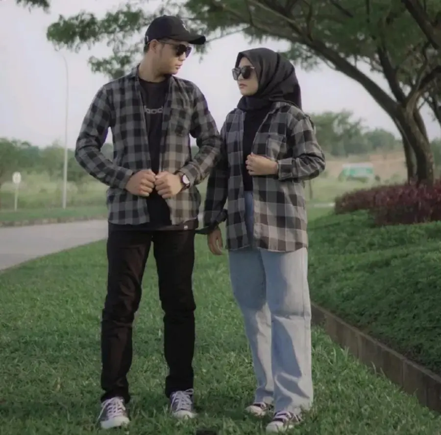 Kemeja flanel lengan panjang kemeja Lembut Nyaman Distro
