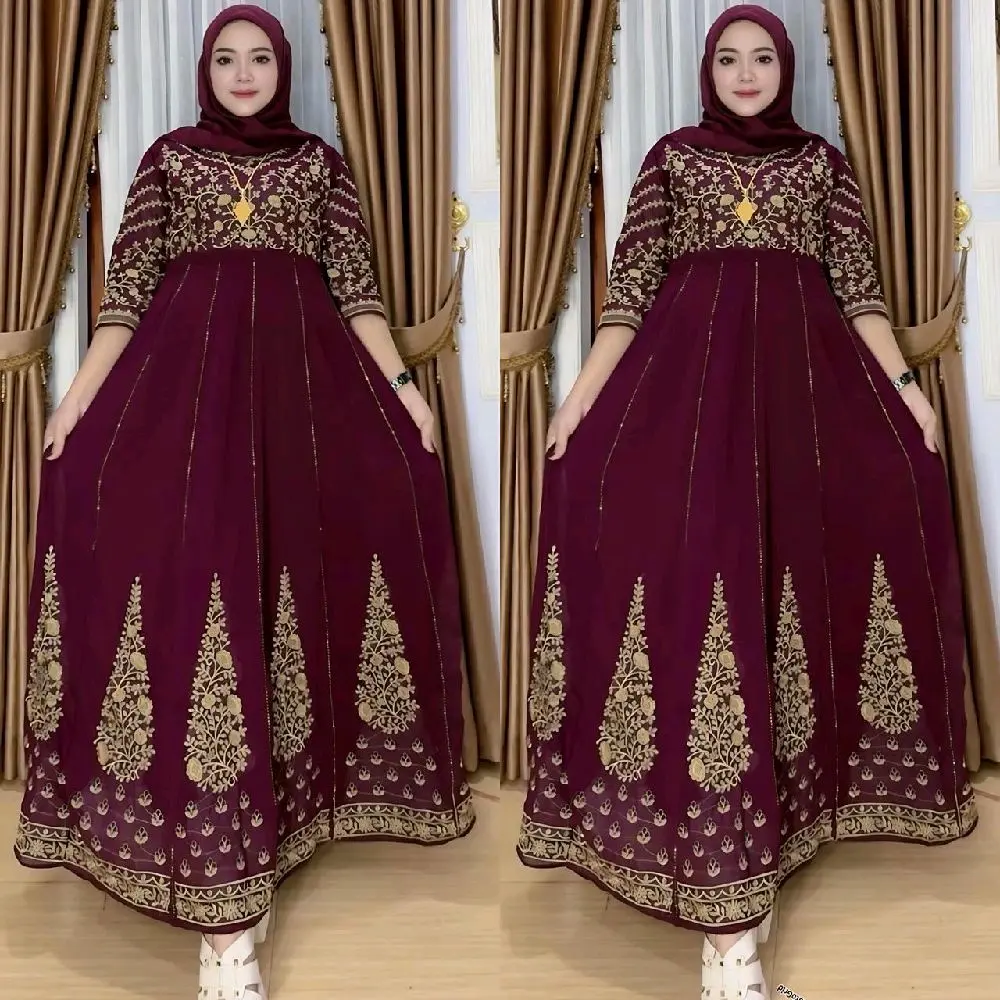GAMIS HINDI kocor viral burgundy